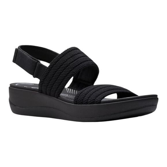 Clarks Women's Arla Stroll Slip On Slingback Sandals Black Size 8 - Picture 1 of 5